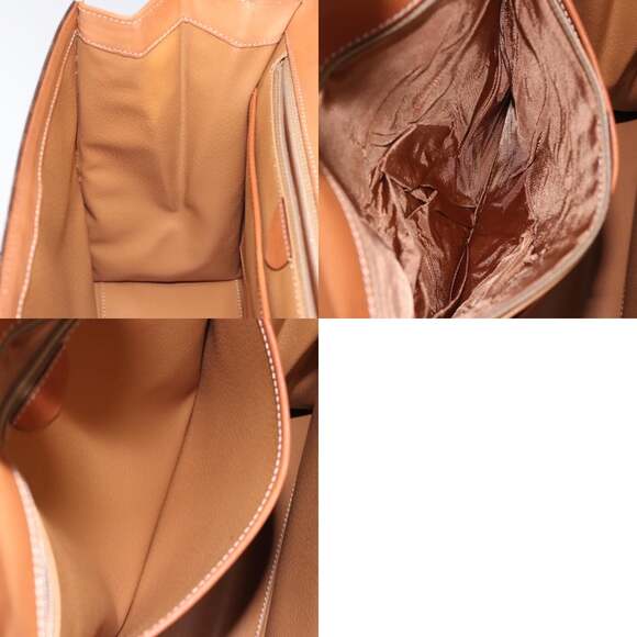 CELINE Macadam Canvas Hand Bag Pvc Leather Brown Gold - Picture 13 of 13